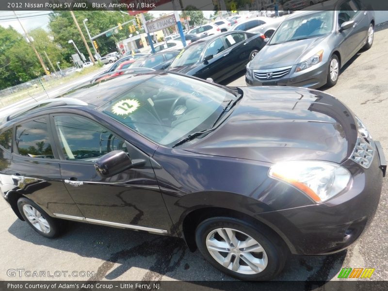 Black Amethyst / Black 2012 Nissan Rogue SV AWD