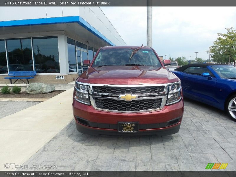 Siren Red Tintcoat / Jet Black 2016 Chevrolet Tahoe LS 4WD