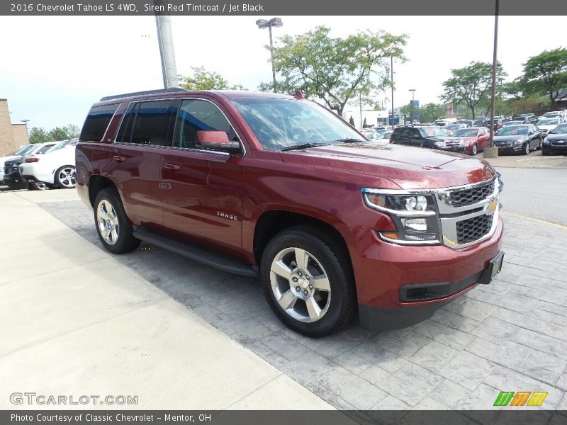 Siren Red Tintcoat / Jet Black 2016 Chevrolet Tahoe LS 4WD