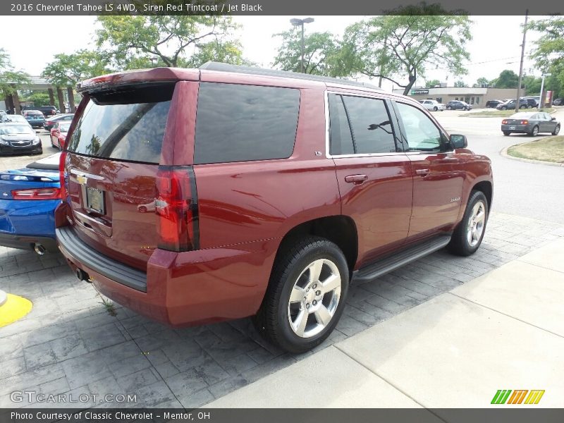 Siren Red Tintcoat / Jet Black 2016 Chevrolet Tahoe LS 4WD