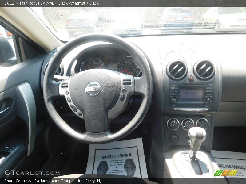 Black Amethyst / Black 2012 Nissan Rogue SV AWD