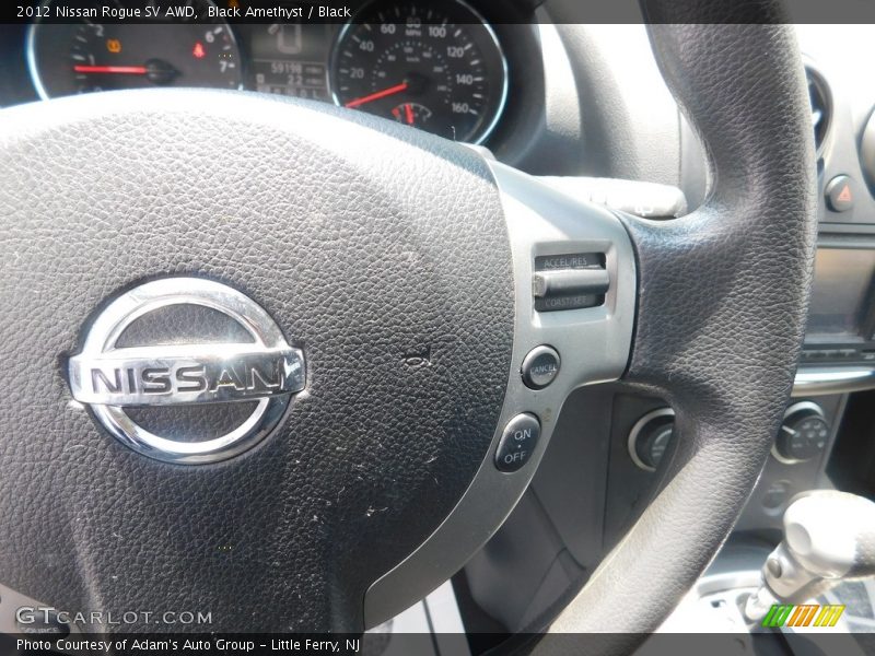 Black Amethyst / Black 2012 Nissan Rogue SV AWD