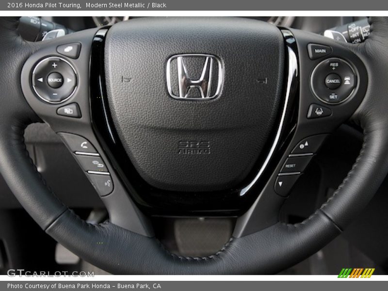 Modern Steel Metallic / Black 2016 Honda Pilot Touring