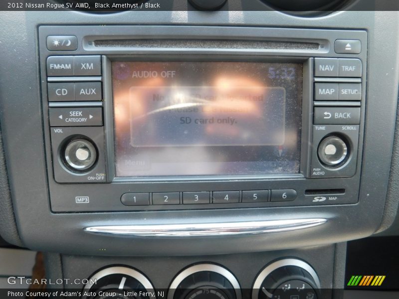 Black Amethyst / Black 2012 Nissan Rogue SV AWD