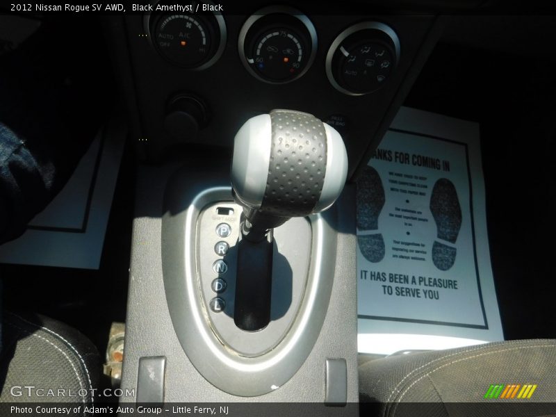 Black Amethyst / Black 2012 Nissan Rogue SV AWD