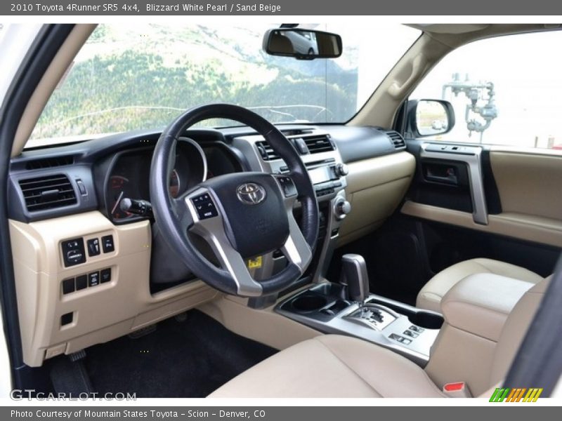 Blizzard White Pearl / Sand Beige 2010 Toyota 4Runner SR5 4x4