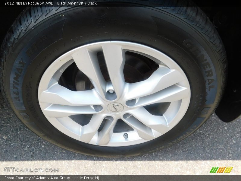 Black Amethyst / Black 2012 Nissan Rogue SV AWD