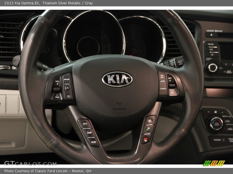 Titanium Silver Metallic / Gray 2013 Kia Optima EX