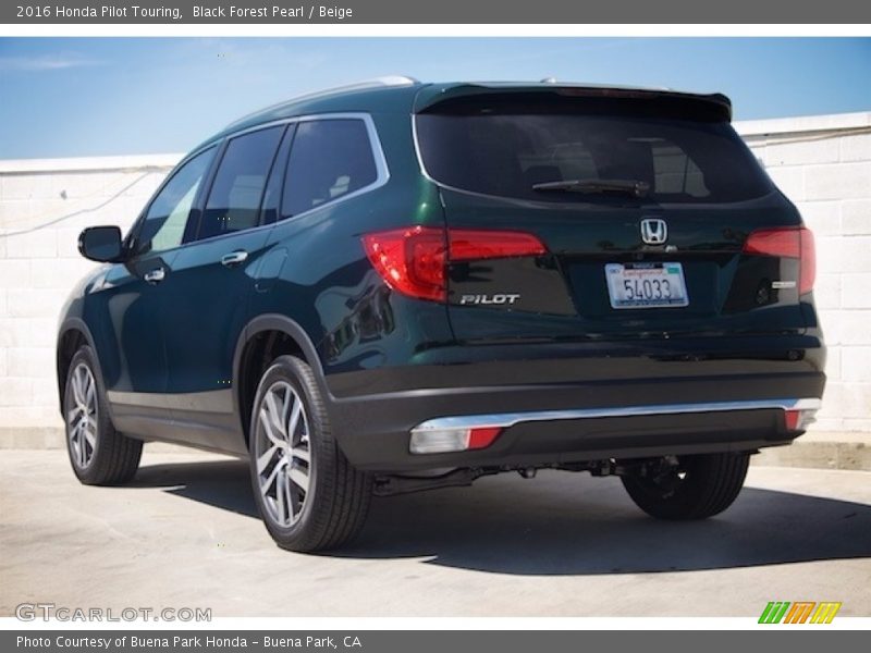 Black Forest Pearl / Beige 2016 Honda Pilot Touring