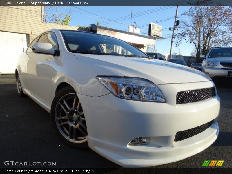 Super White / Dark Charcoal Gray 2008 Scion tC