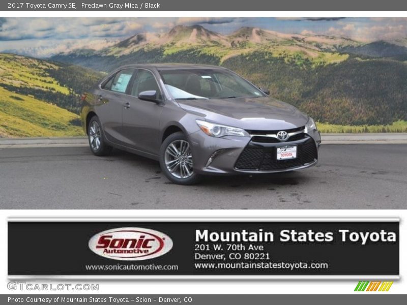 Predawn Gray Mica / Black 2017 Toyota Camry SE