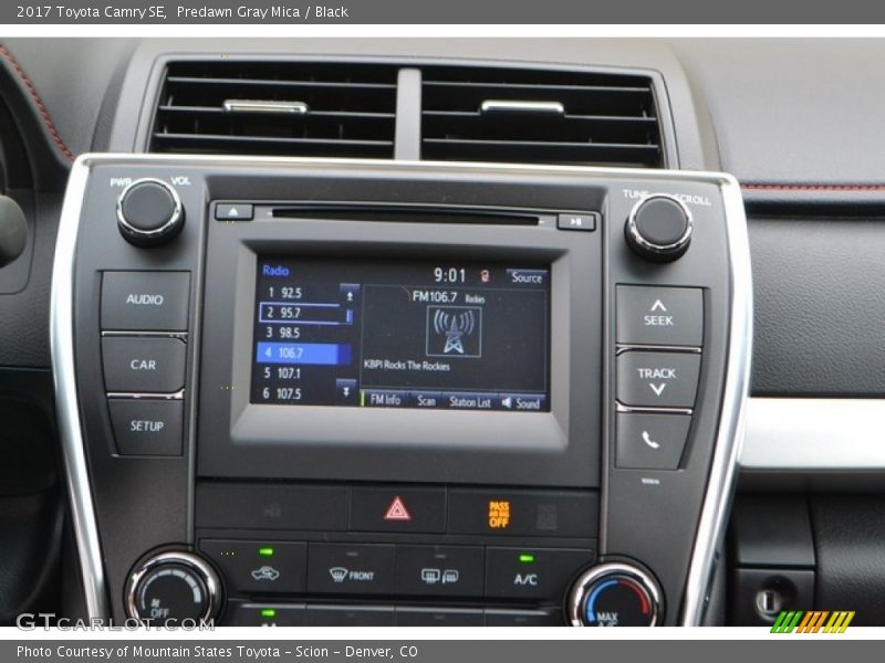 Predawn Gray Mica / Black 2017 Toyota Camry SE