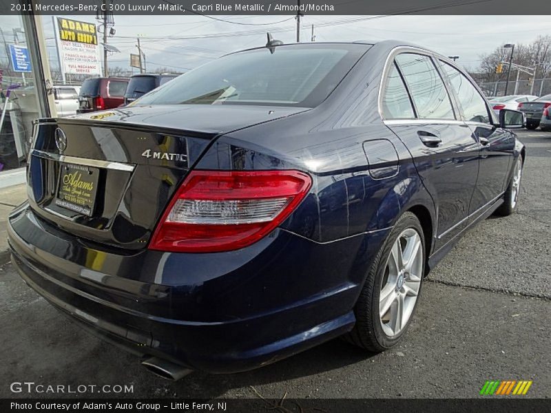 Capri Blue Metallic / Almond/Mocha 2011 Mercedes-Benz C 300 Luxury 4Matic