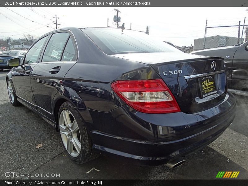 Capri Blue Metallic / Almond/Mocha 2011 Mercedes-Benz C 300 Luxury 4Matic