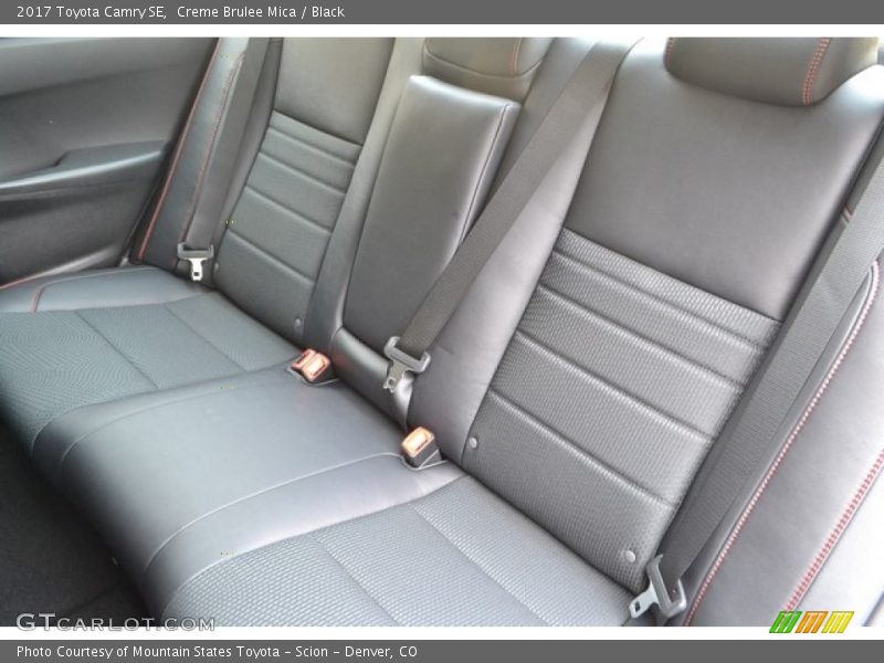 Creme Brulee Mica / Black 2017 Toyota Camry SE