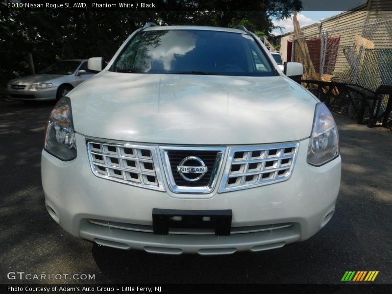 Phantom White / Black 2010 Nissan Rogue SL AWD