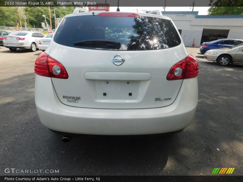 Phantom White / Black 2010 Nissan Rogue SL AWD