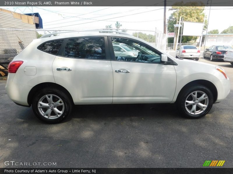 Phantom White / Black 2010 Nissan Rogue SL AWD