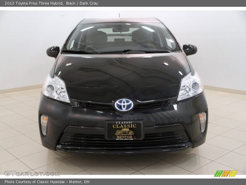 Black / Dark Gray 2013 Toyota Prius Three Hybrid