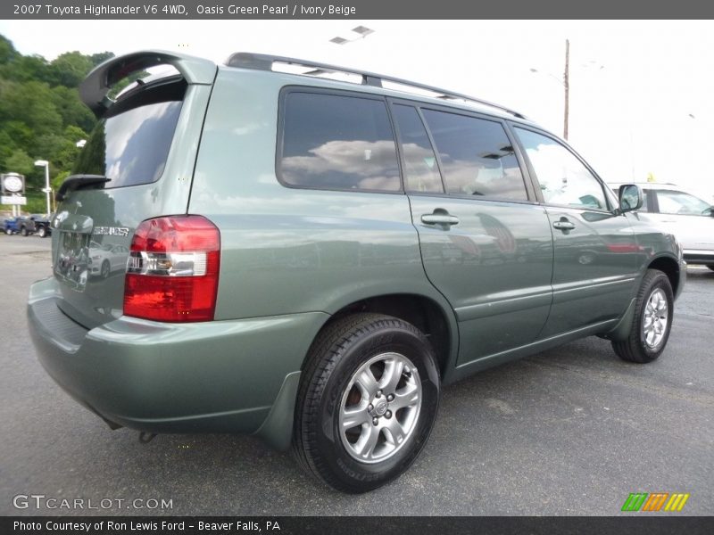 Oasis Green Pearl / Ivory Beige 2007 Toyota Highlander V6 4WD