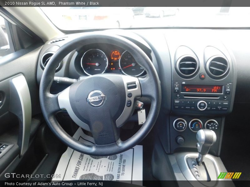 Phantom White / Black 2010 Nissan Rogue SL AWD