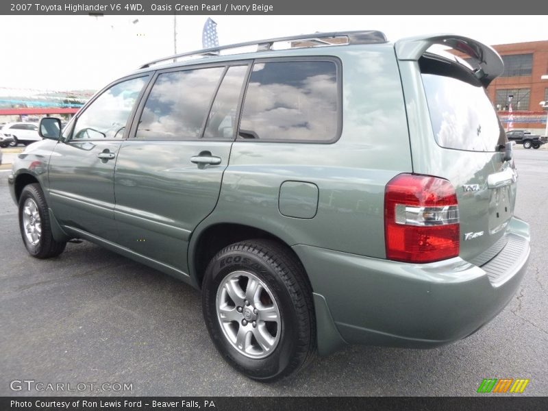 Oasis Green Pearl / Ivory Beige 2007 Toyota Highlander V6 4WD