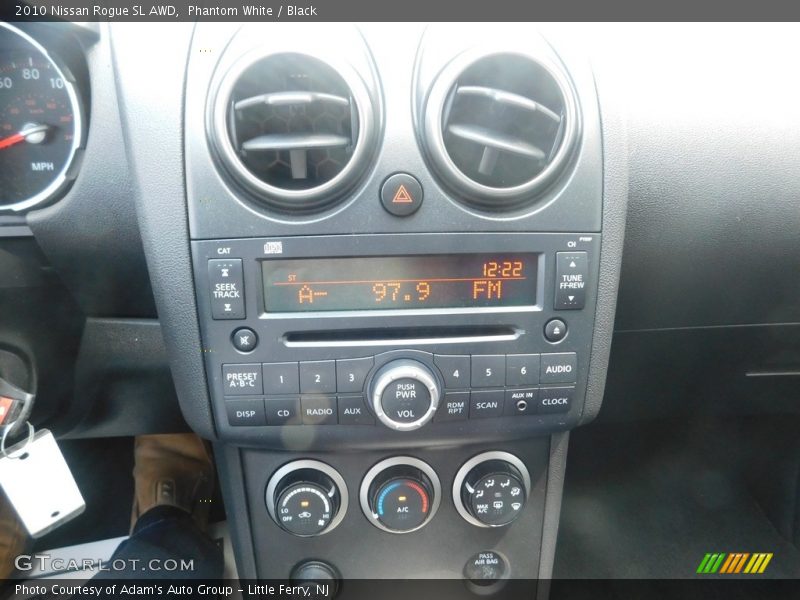 Phantom White / Black 2010 Nissan Rogue SL AWD