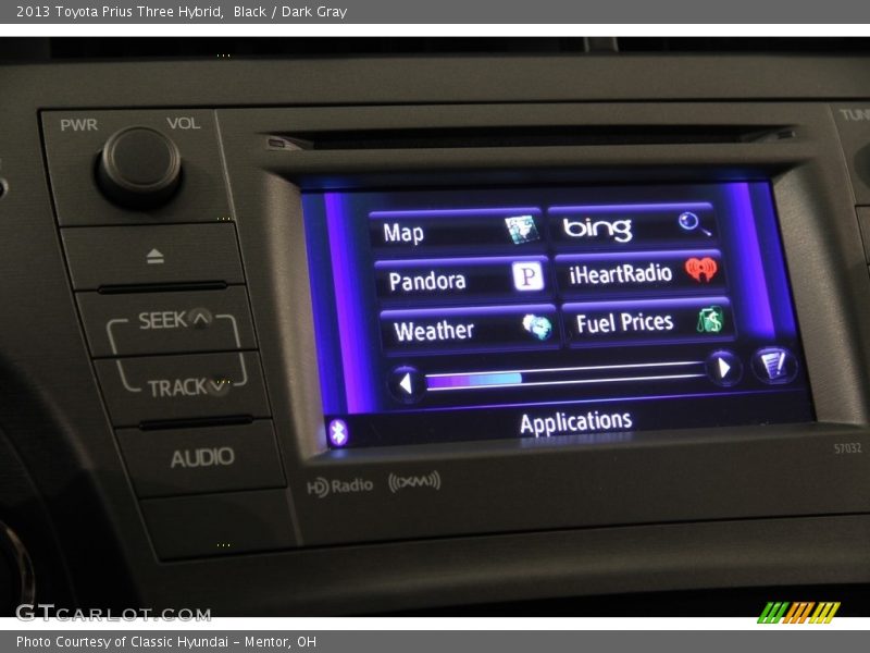Black / Dark Gray 2013 Toyota Prius Three Hybrid