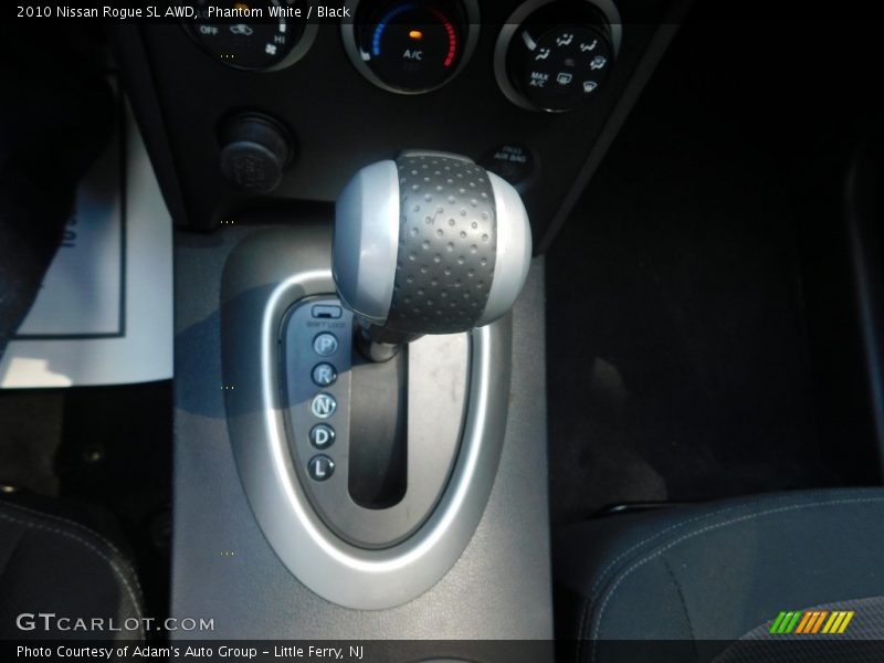 Phantom White / Black 2010 Nissan Rogue SL AWD