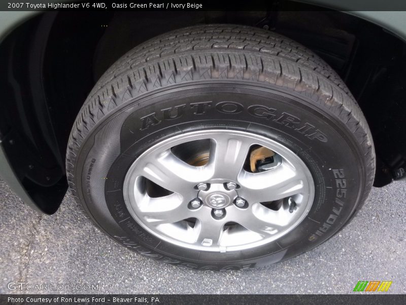 Oasis Green Pearl / Ivory Beige 2007 Toyota Highlander V6 4WD