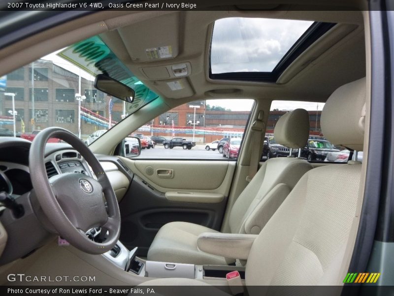 Oasis Green Pearl / Ivory Beige 2007 Toyota Highlander V6 4WD