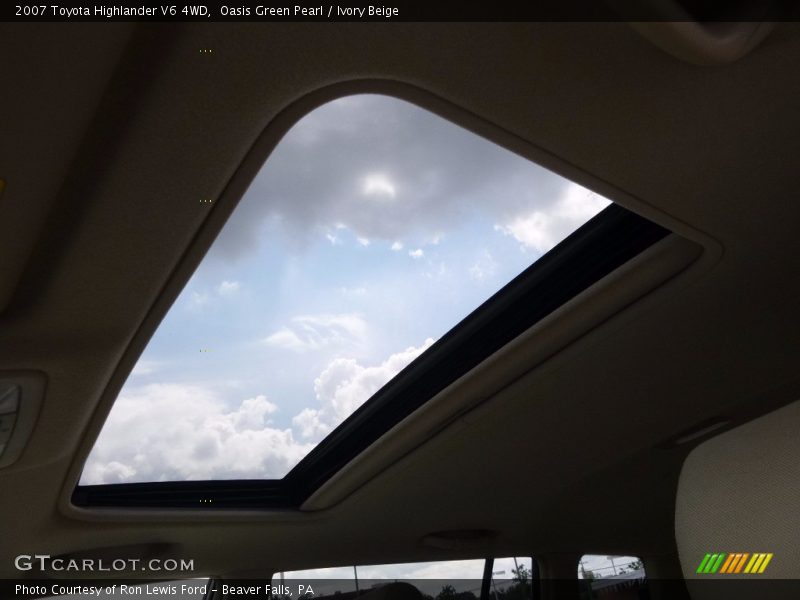 Oasis Green Pearl / Ivory Beige 2007 Toyota Highlander V6 4WD