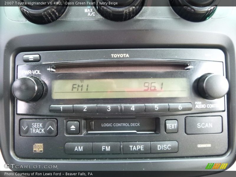 Oasis Green Pearl / Ivory Beige 2007 Toyota Highlander V6 4WD