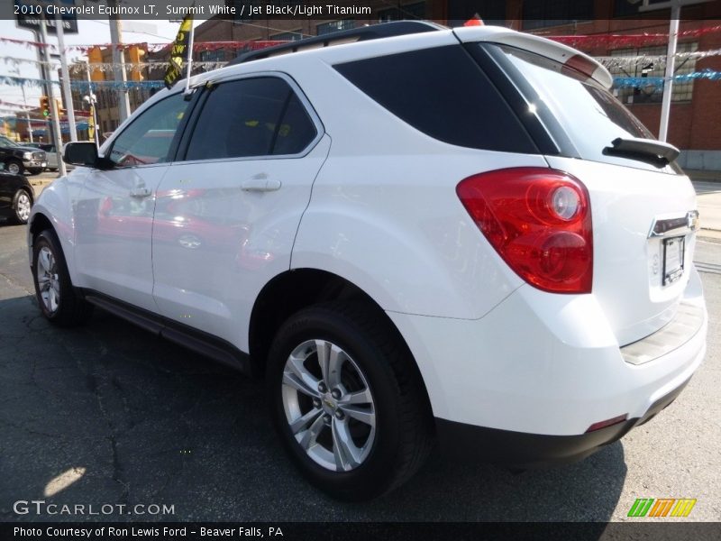 Summit White / Jet Black/Light Titanium 2010 Chevrolet Equinox LT