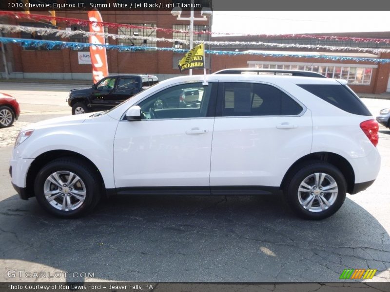 Summit White / Jet Black/Light Titanium 2010 Chevrolet Equinox LT