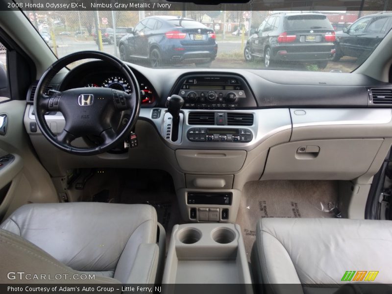 Nimbus Gray Metallic / Ivory 2008 Honda Odyssey EX-L