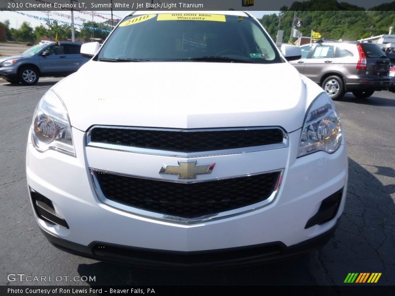 Summit White / Jet Black/Light Titanium 2010 Chevrolet Equinox LT