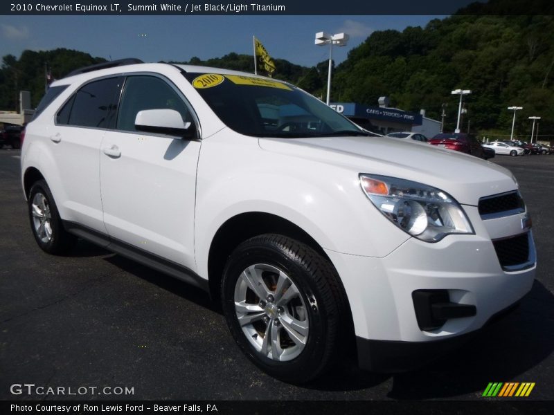 Summit White / Jet Black/Light Titanium 2010 Chevrolet Equinox LT