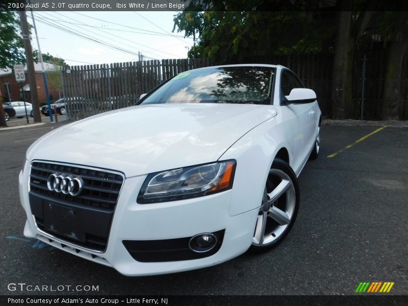 Ibis White / Linen Beige 2010 Audi A5 2.0T quattro Coupe
