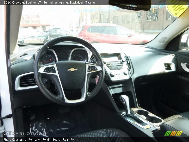 Summit White / Jet Black/Light Titanium 2010 Chevrolet Equinox LT