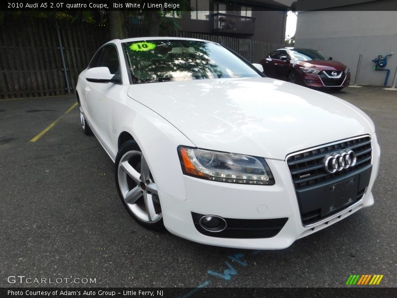 Ibis White / Linen Beige 2010 Audi A5 2.0T quattro Coupe