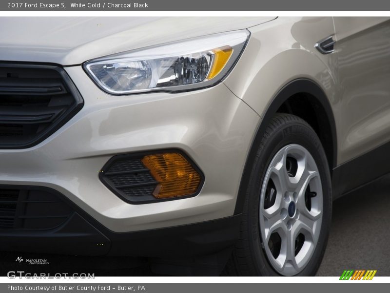 White Gold / Charcoal Black 2017 Ford Escape S