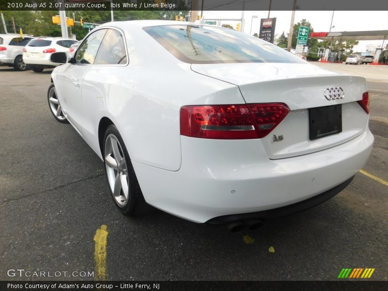 Ibis White / Linen Beige 2010 Audi A5 2.0T quattro Coupe