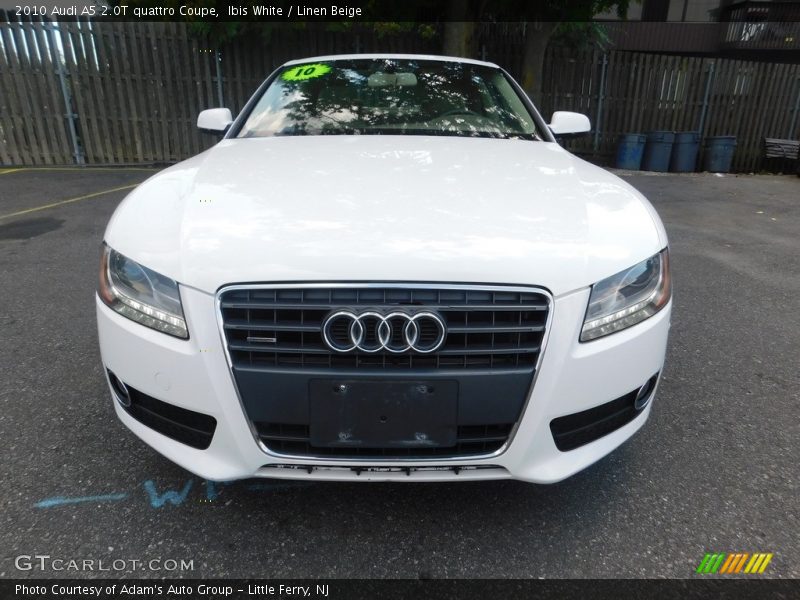 Ibis White / Linen Beige 2010 Audi A5 2.0T quattro Coupe