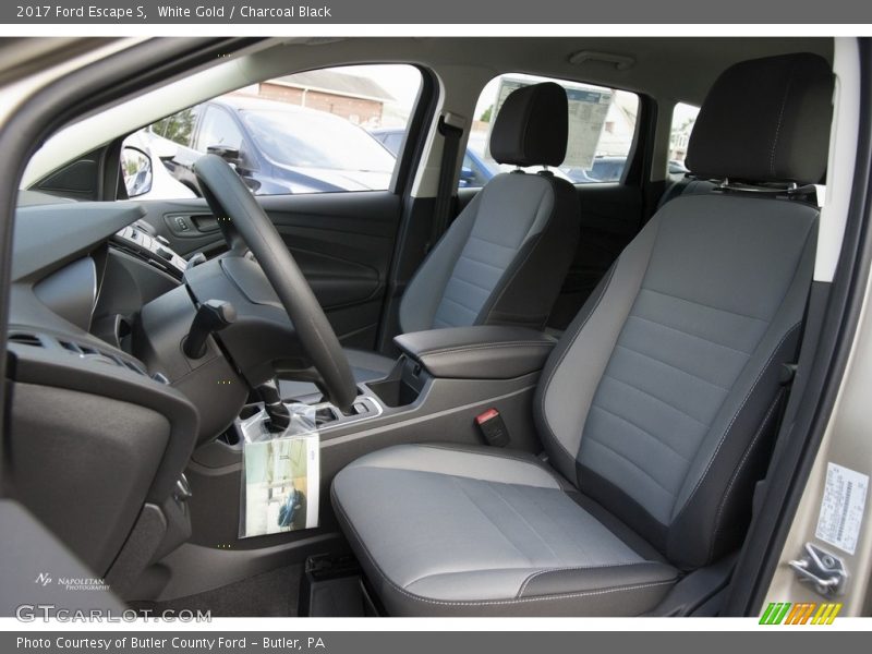 White Gold / Charcoal Black 2017 Ford Escape S