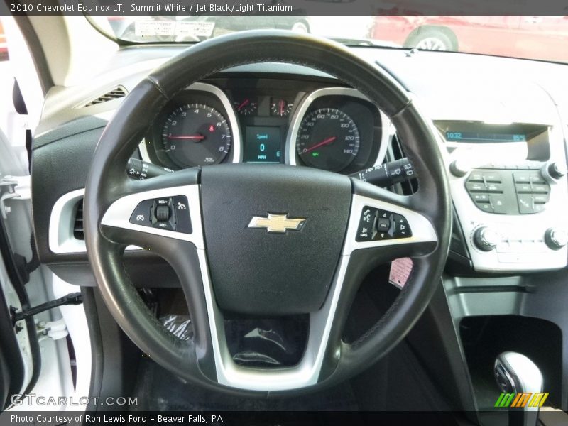 Summit White / Jet Black/Light Titanium 2010 Chevrolet Equinox LT