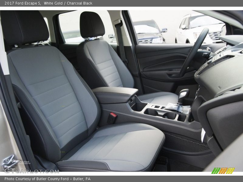 White Gold / Charcoal Black 2017 Ford Escape S