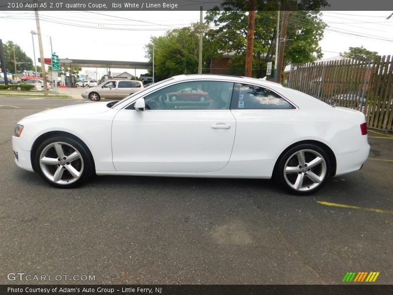Ibis White / Linen Beige 2010 Audi A5 2.0T quattro Coupe