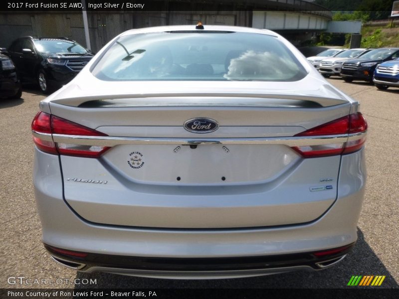 Ingot Silver / Ebony 2017 Ford Fusion SE AWD
