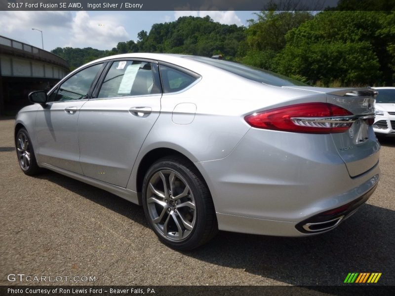 Ingot Silver / Ebony 2017 Ford Fusion SE AWD